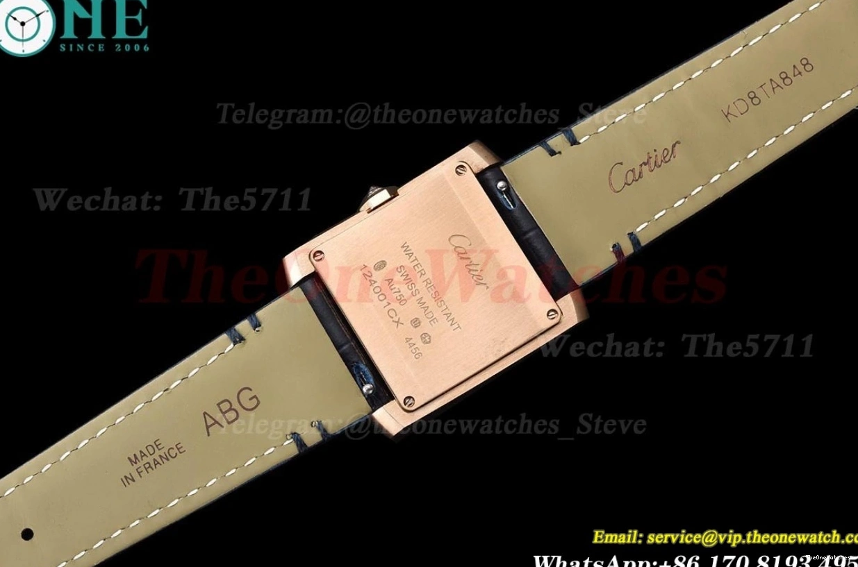 27mm Blue Française RG Dia Quartz Dial LE 8848F Tank Silver 0321